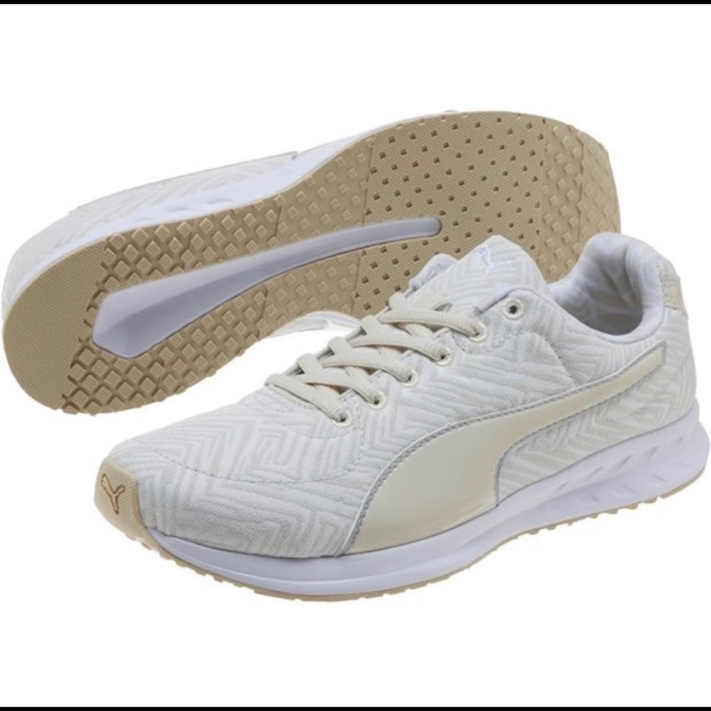 PUMA Burst Chevron Oatmeal (Cream & White) - NEW